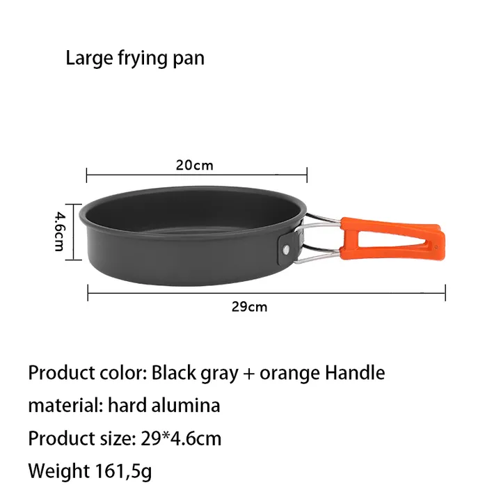 محمول 2 3 شخص غير لاصق-مقلية تخييم . Portable 2 3 Person Non-Stick Compact Flat Camping