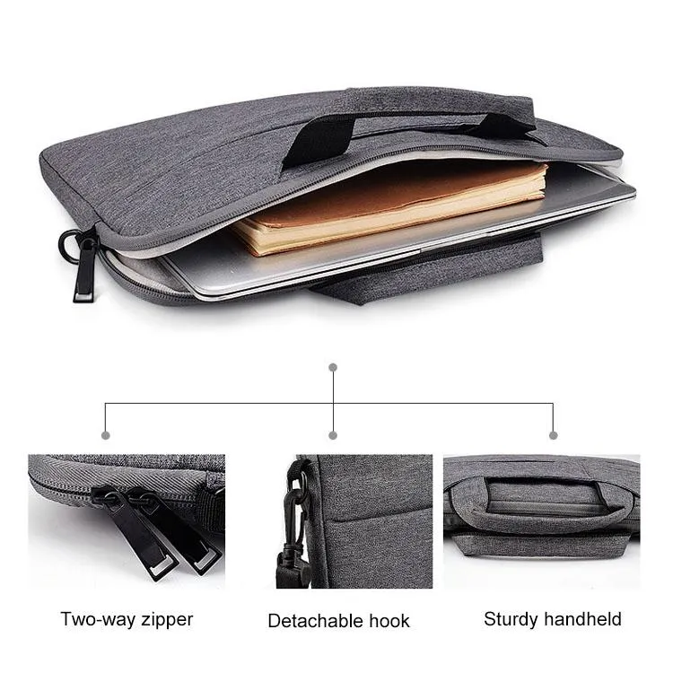 15.6 Inch Laptop Handbag With Hidden Strap And Suitcase Belt - Waterproof And Tear-Resistant