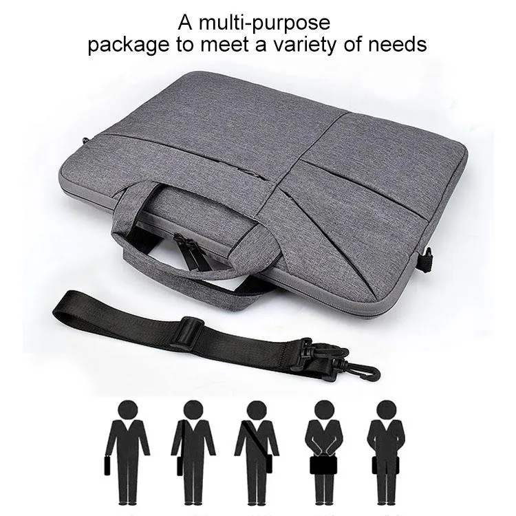 15.6 Inch Laptop Handbag With Hidden Strap And Suitcase Belt - Waterproof And Tear-Resistant