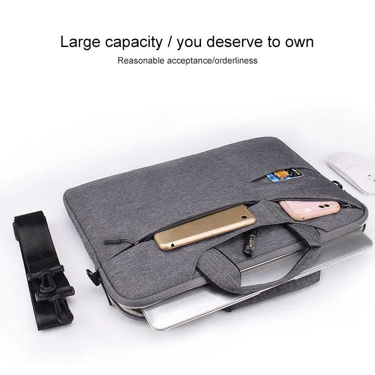 15.6 Inch Laptop Handbag With Hidden Strap And Suitcase Belt - Waterproof And Tear-Resistant