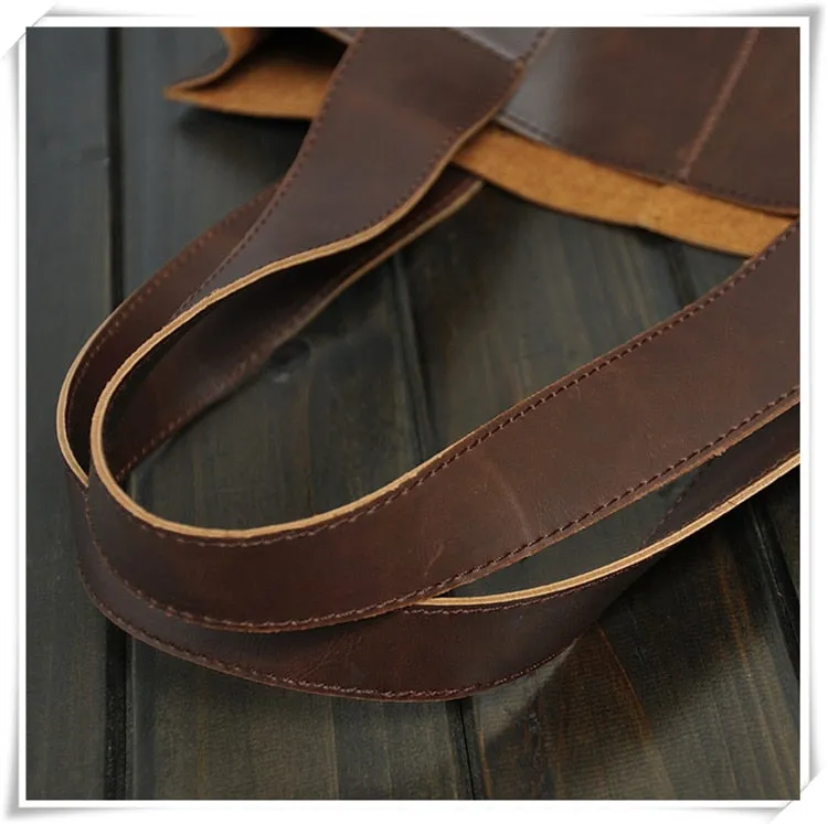 2019 New Vintage Leather Briefcases Men Messenger Bag