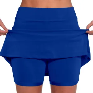 aihihe Skirts for Women 2024 Elegant Black Spandex Shorts for Women Plus Size Skorts for Women Dressy Casual Petite