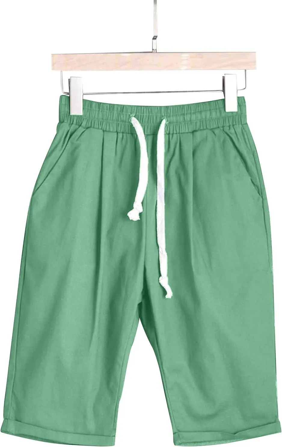 Biker Shorts Women with Pockets Pants Straight Leg Sports Casual Loose Shorts Biker Shorts Women with Pockets Plus
