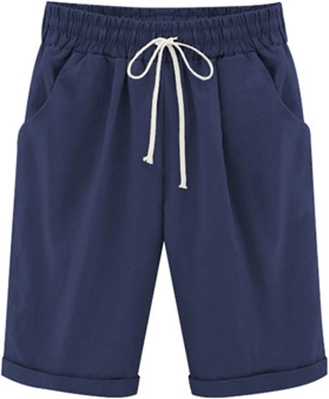 Biker Shorts Women with Pockets Pants Straight Leg Sports Casual Loose Shorts Biker Shorts Women with Pockets Plus