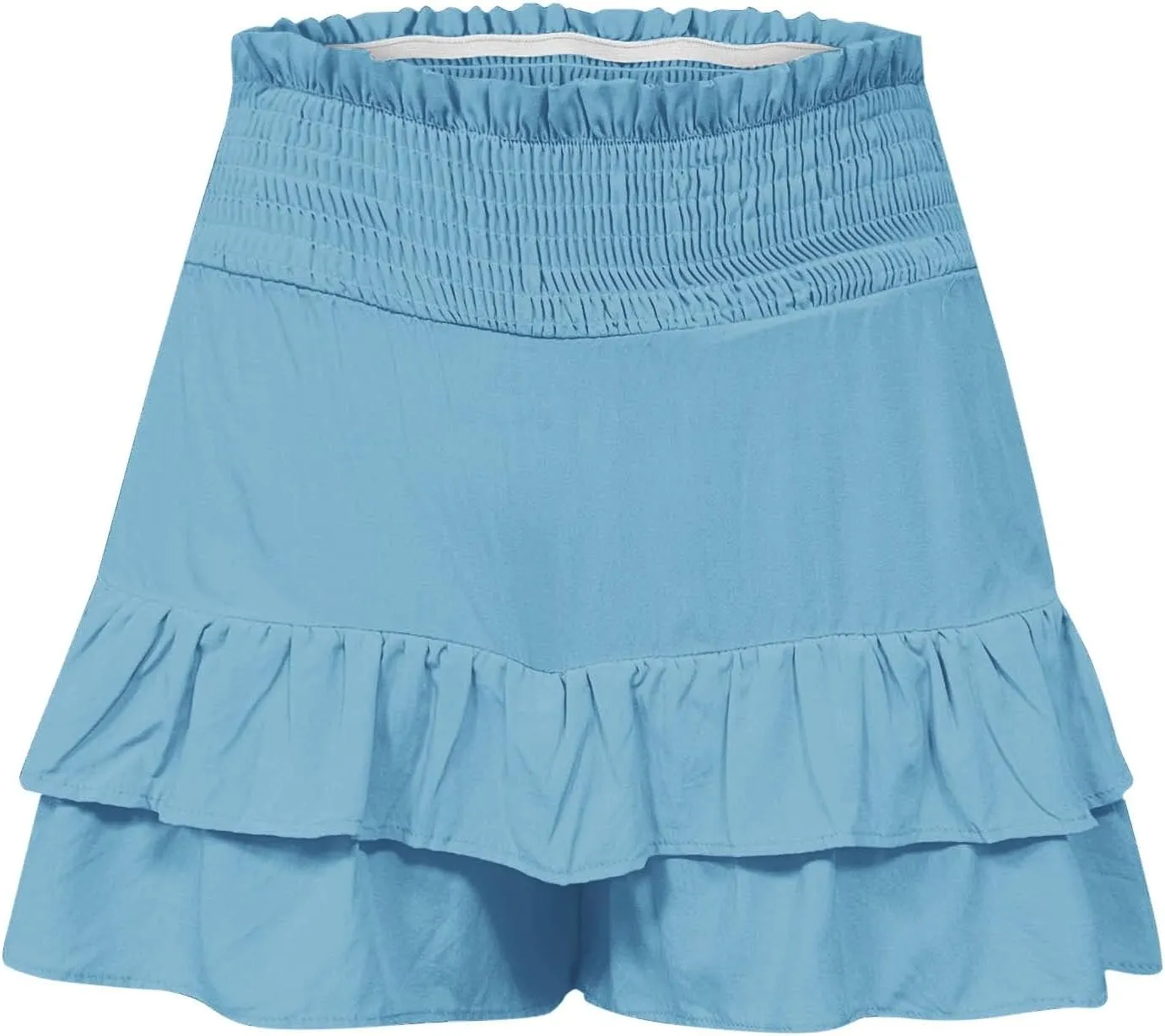 Flowy Shorts for Women Casual Boho Floral Skorts Ruffle Mini Skirts Running Tennis Butterfly Shorts Skorts Shorts
