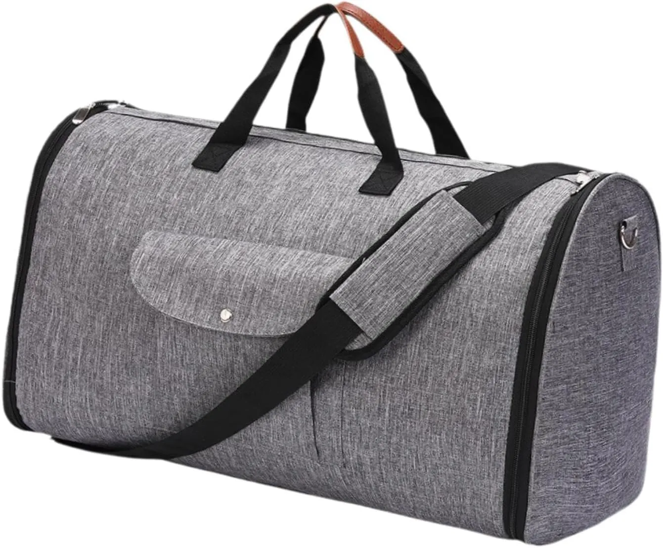 Garment Duffle Bag, Travel Bag, Convertible Carry on Garment Bag, Multipurpose Large Capacity Tote Waterproof Travel Suit Bag, Gray
