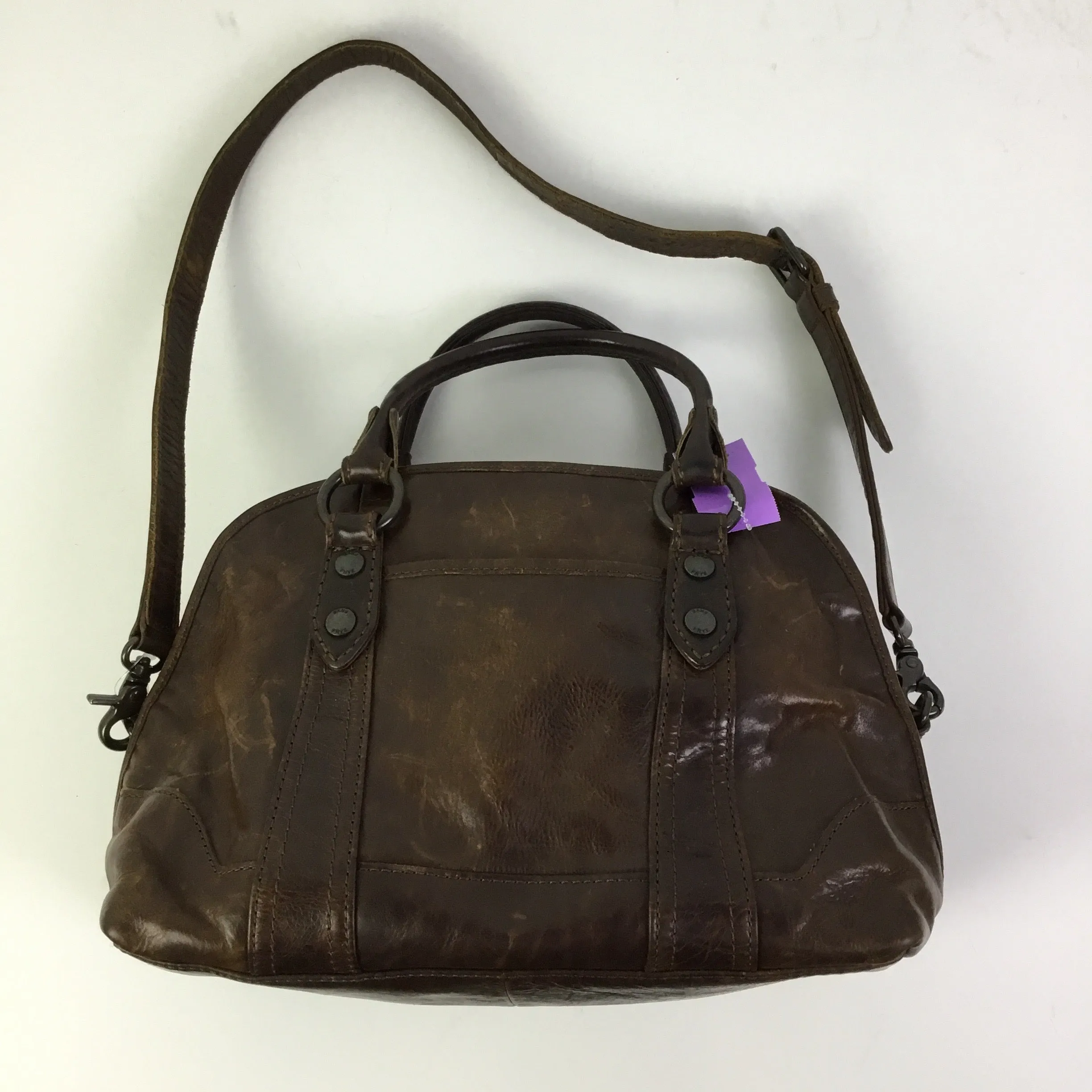 Handbag Designer By Frye In Brown, Size:Medium