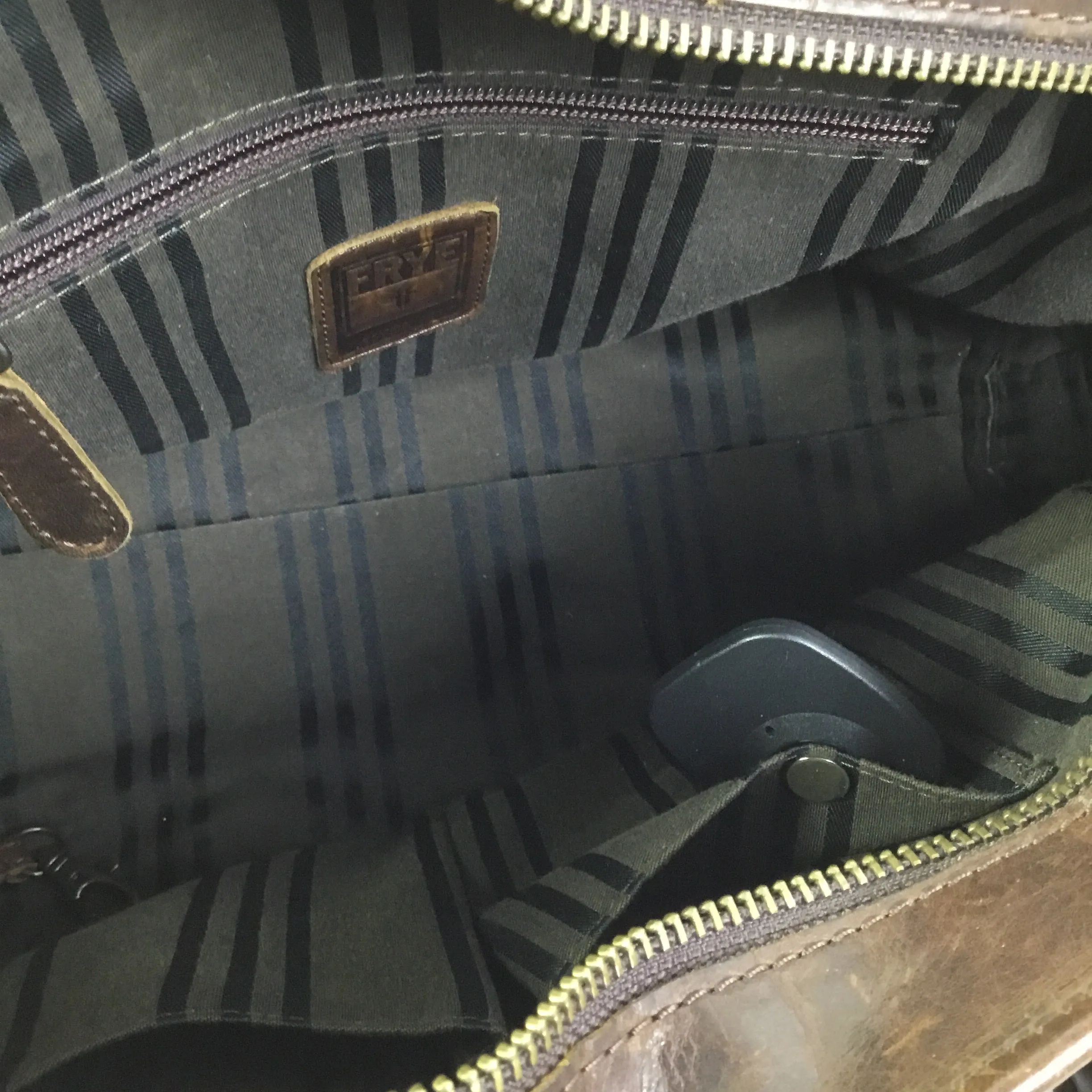 Handbag Designer By Frye In Brown, Size:Medium