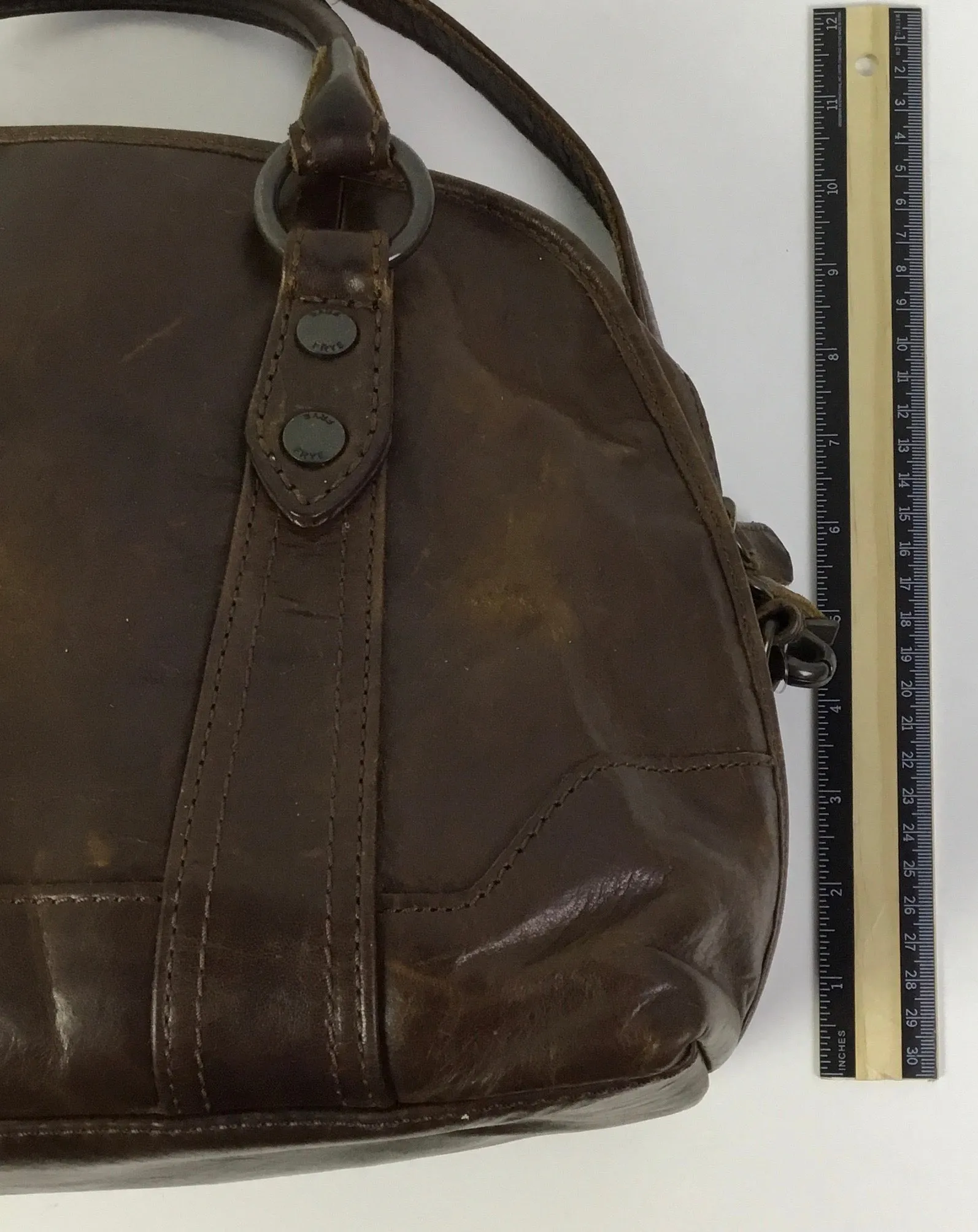 Handbag Designer By Frye In Brown, Size:Medium