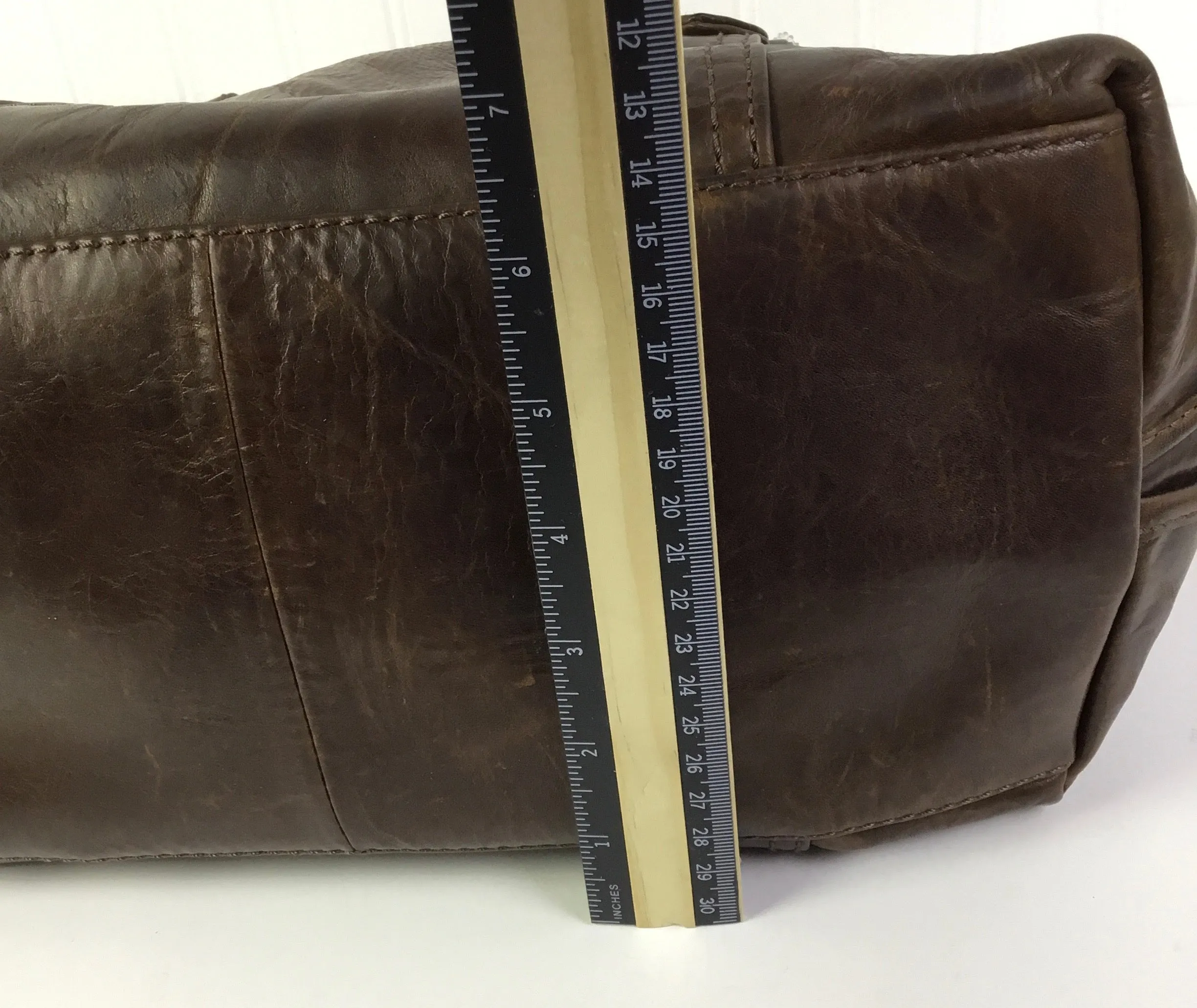 Handbag Designer By Frye In Brown, Size:Medium