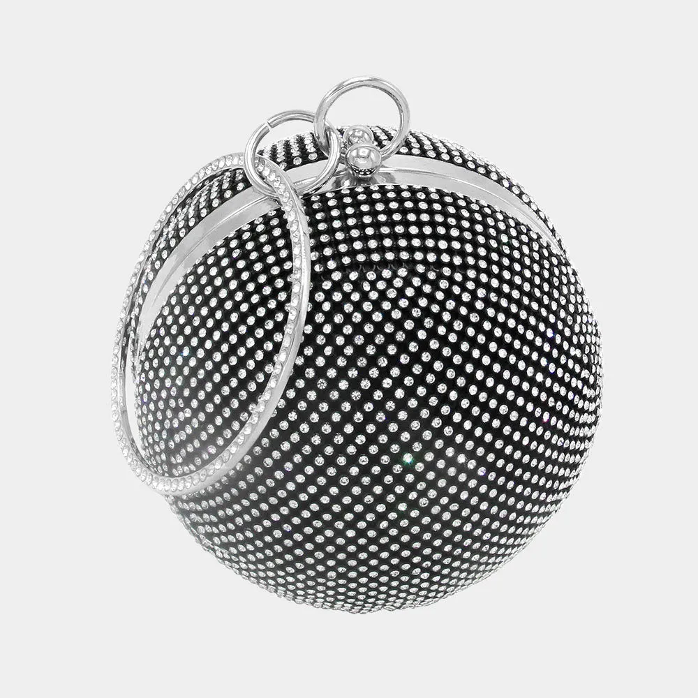 iLLASPARKZ Bling Round Ball Evening Tote / Crossbody Bag