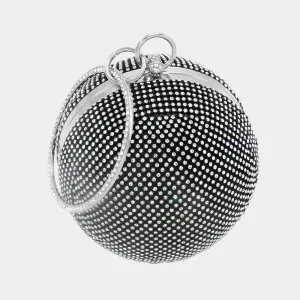 iLLASPARKZ Bling Round Ball Evening Tote / Crossbody Bag
