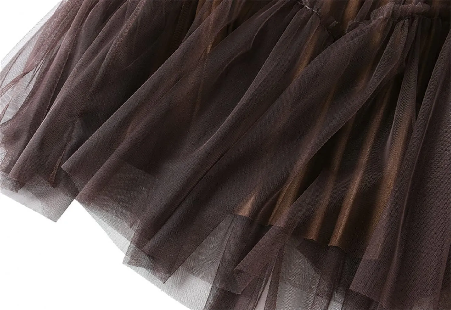 Jegsnoe Women Velvet Tulle Pleated Skirt Autumn Winter Fashion Warm Party Midi Skirts