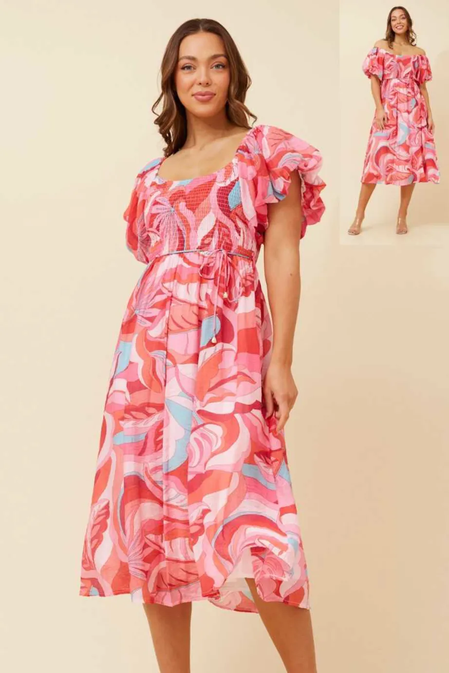 Justine On-Off Shoulder Dress