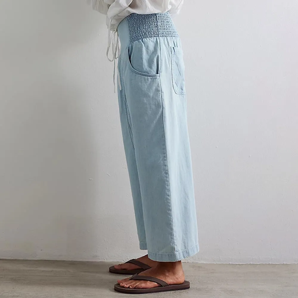 loveimgs Barrel Jeans for Women Wide Leg Mid Rise Denim Pants Baggy Casual Cropped Loose Fit Harem Pants
