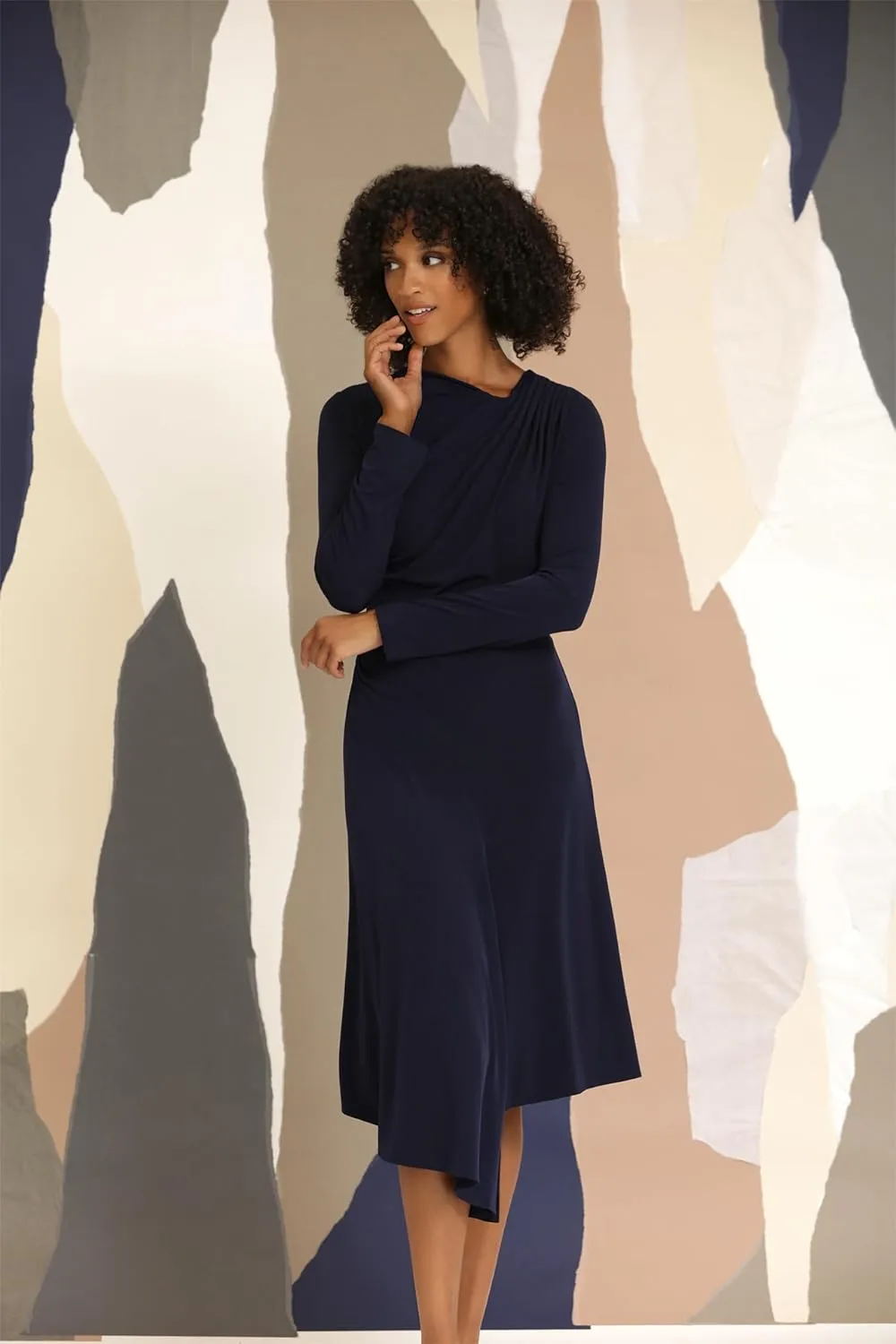 Maggy London Women's Curved Seam Detail Asymmetric Hem Part Event Occasion Guest of