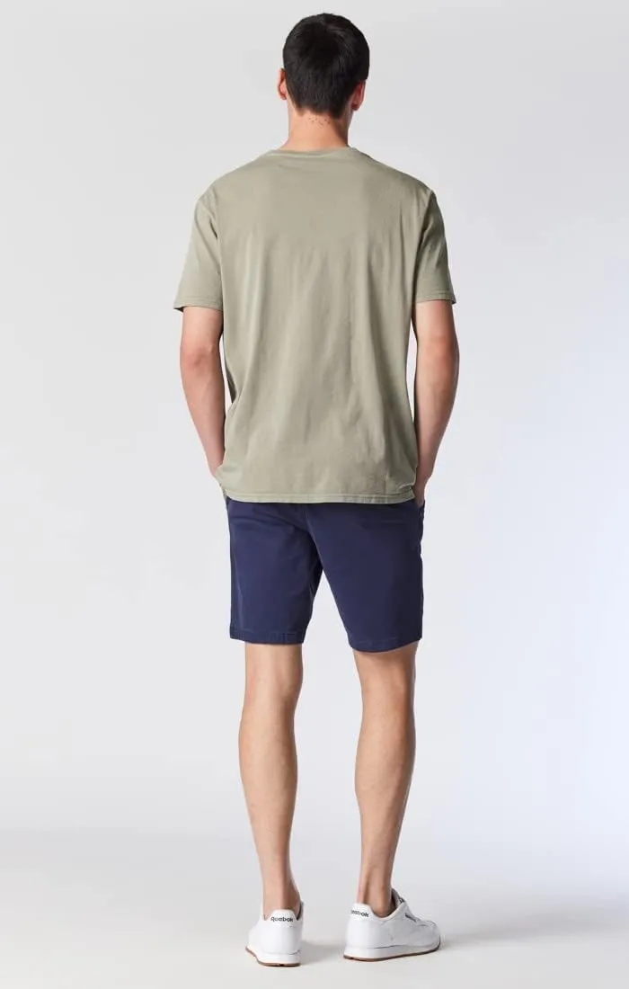Mavi Noah Men's Shorts, Mid Rise Shorts for Men, 9" Inseam Slim Fit Men's Shorts