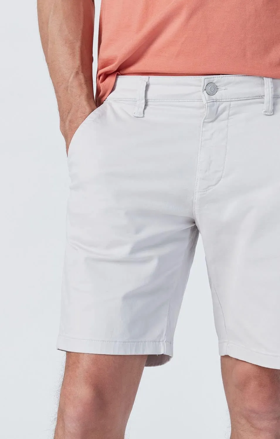 Mavi Noah Men's Shorts, Mid Rise Shorts for Men, 9" Inseam Slim Fit Men's Shorts