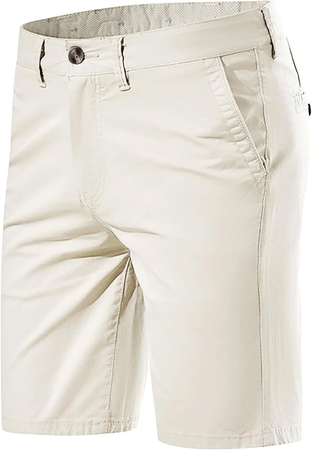 Mens Lounge Shorts with Pockets Casual Stretch Slim Fit Denim Shorts 6 Inch Inseam Summer Beach Linen Shorts