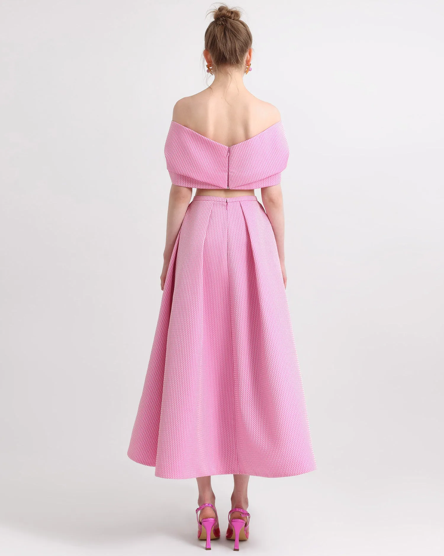 Off-Shoulder Dress with Draping