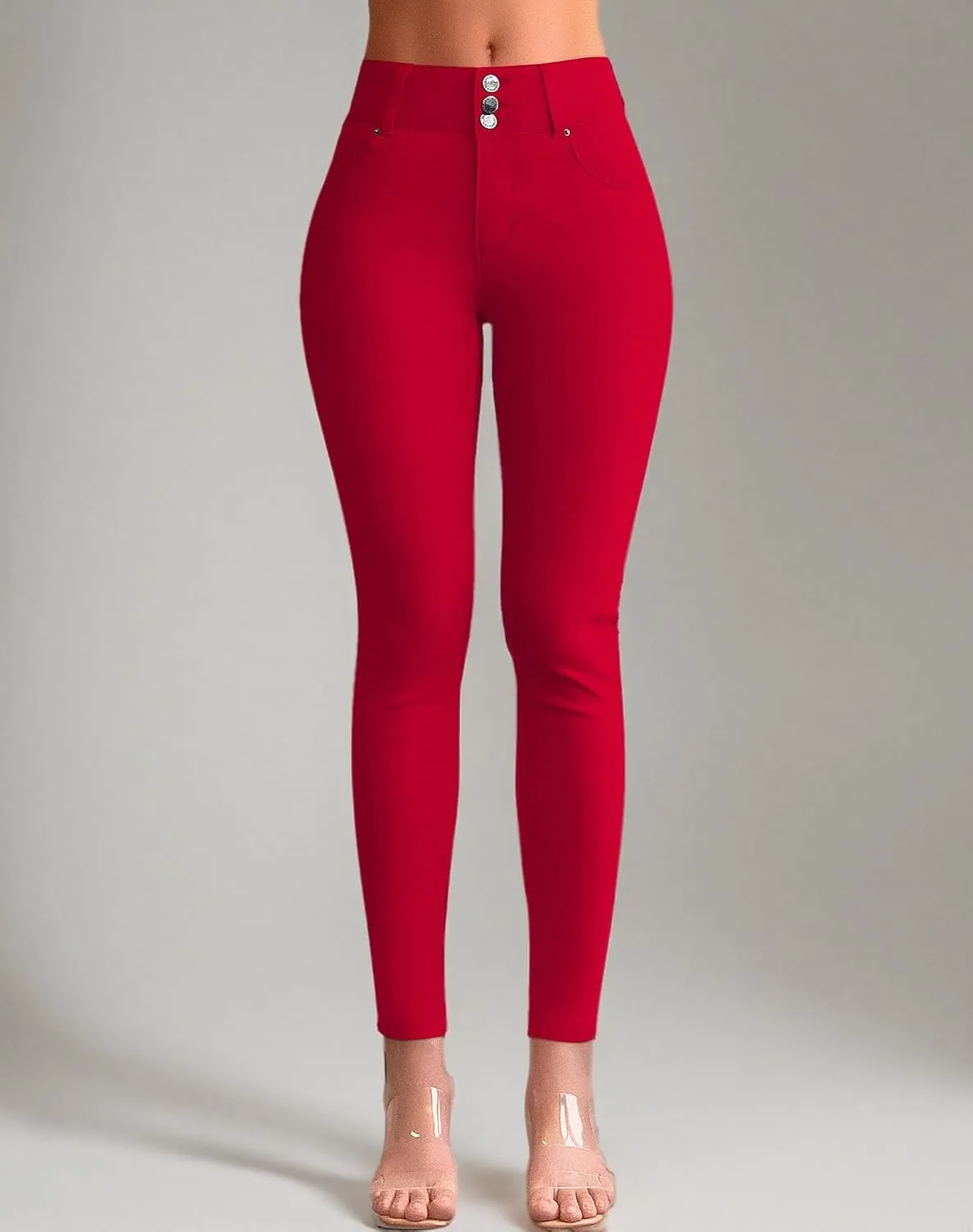 roswear Womens High Waisted Stretchy Skinny Curvy Jeans Tummy Control Jeggings