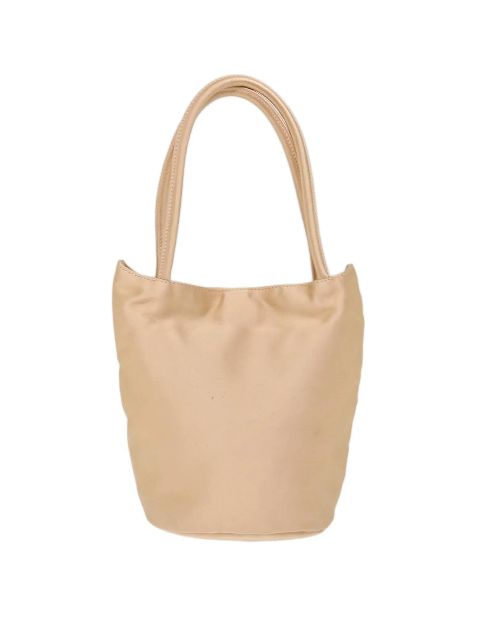 Satin Pink Gold Hand Bag by Italian Designer