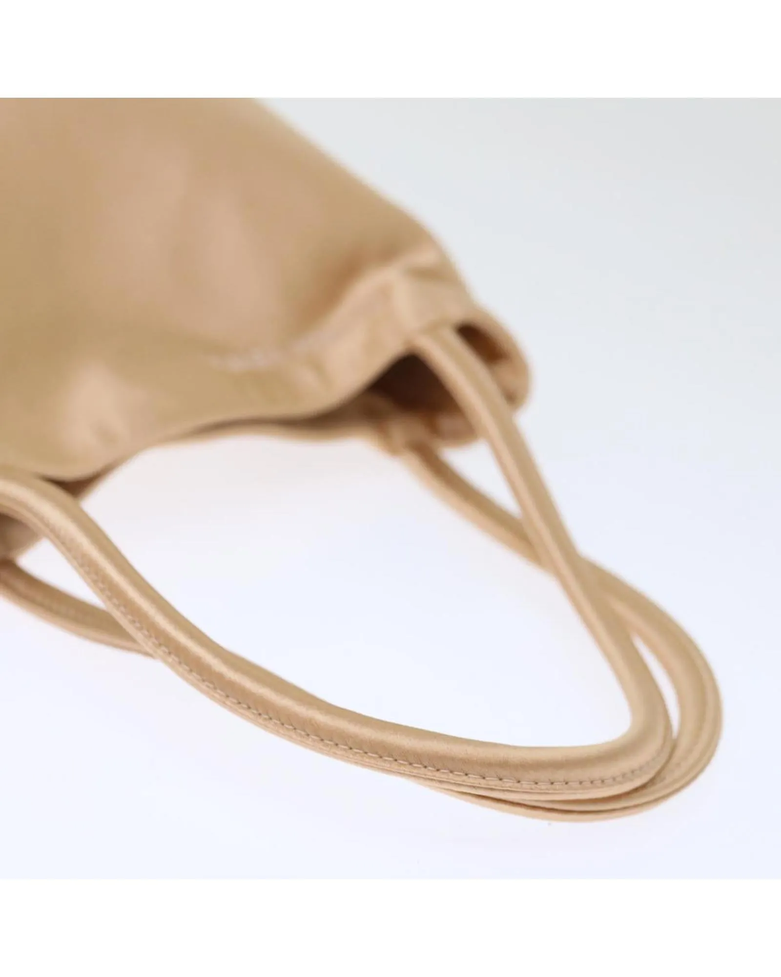 Satin Pink Gold Hand Bag by Italian Designer