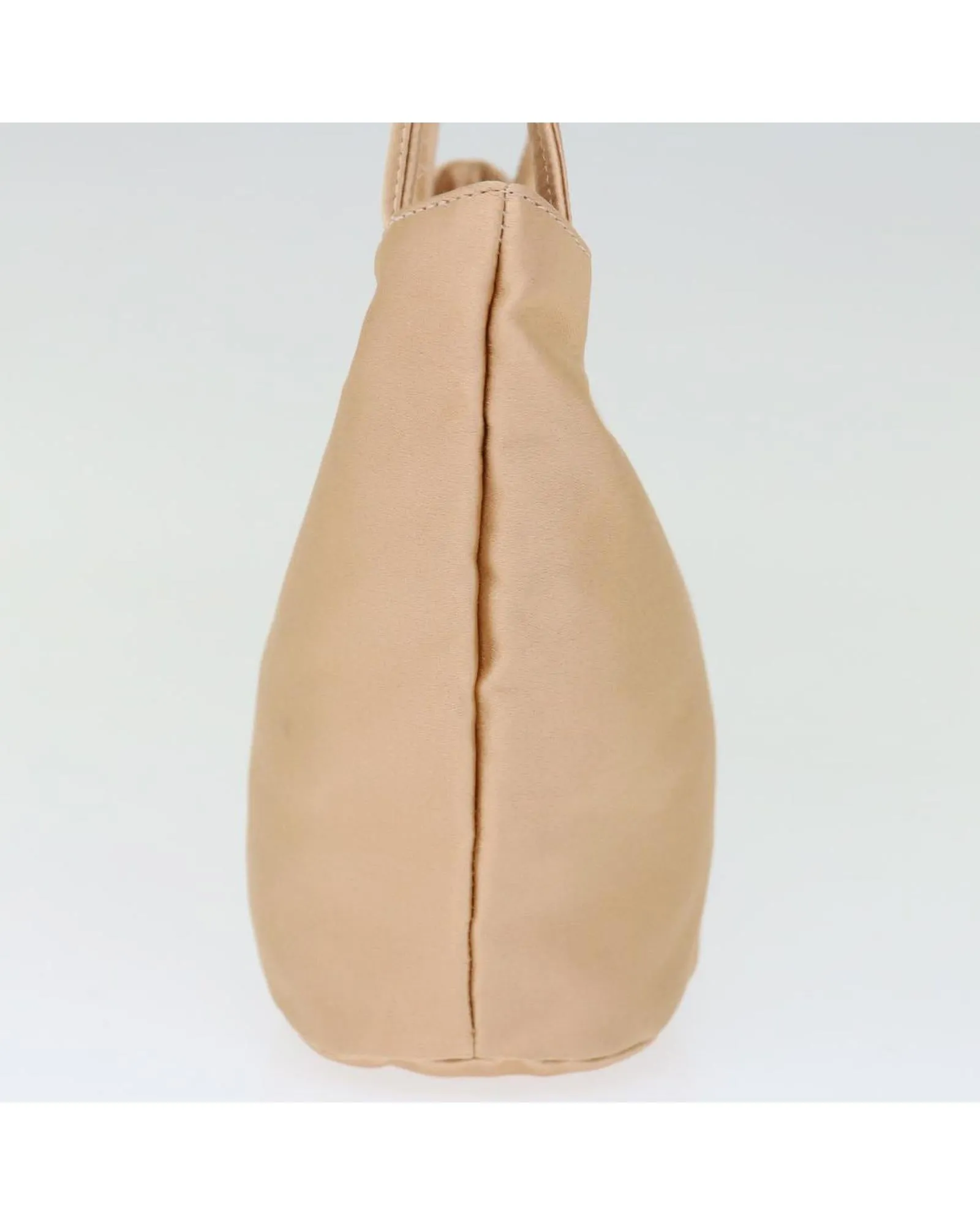 Satin Pink Gold Hand Bag by Italian Designer