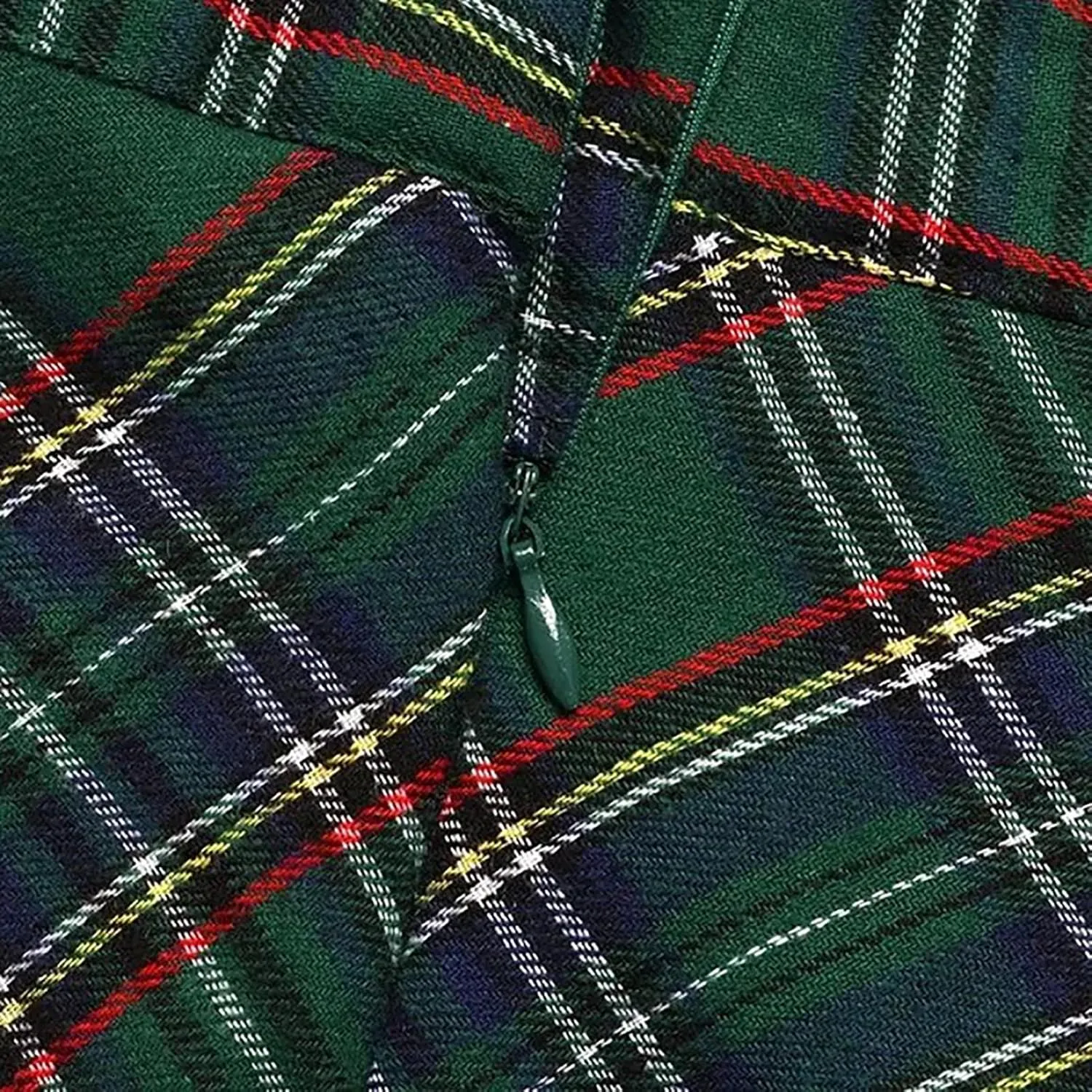 Sheface Women's Plaid Maxi Skirt High Waist Casual Tartan Pleated A-Line Long Skirt with Pockets