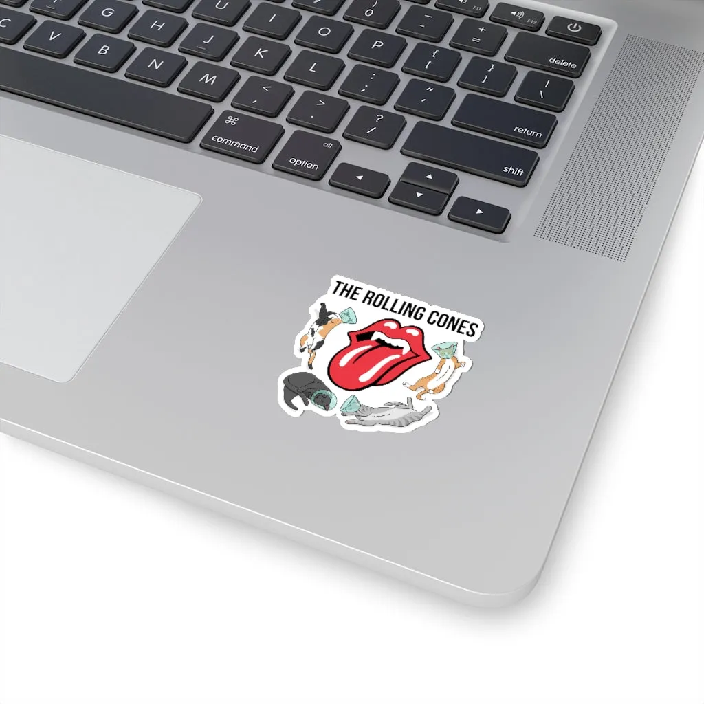 The Rolling Cones Cat Sticker