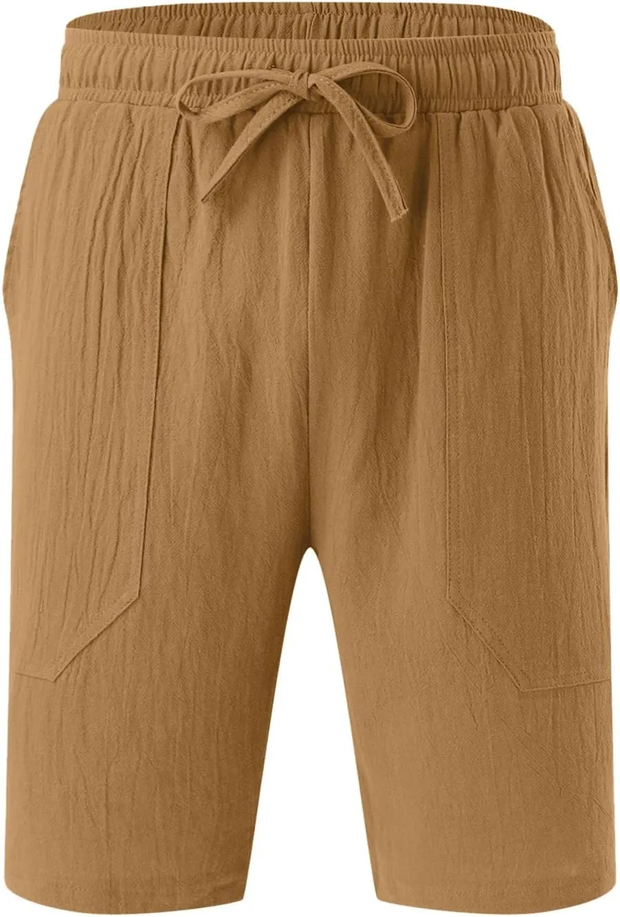 White Linen Shorts Men Big and Tall Beach Shorts Casual Cotton Linen Shorts Loose Lightweight Short Athletic Linen
