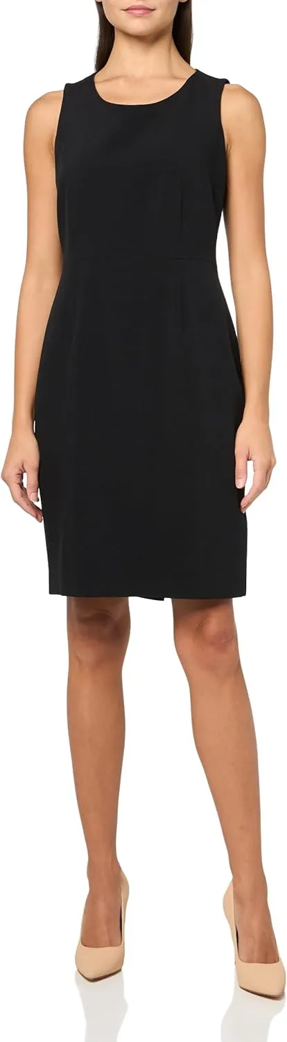 Women's Notched Collar Cardigan-Style Blazer & Dress, 2pc Set