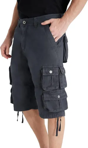YGREYG Mens Cargo Shorts Long Capri Below The Knee Shorts 3/4 Relaxed Fit Long Shorts with Pockets